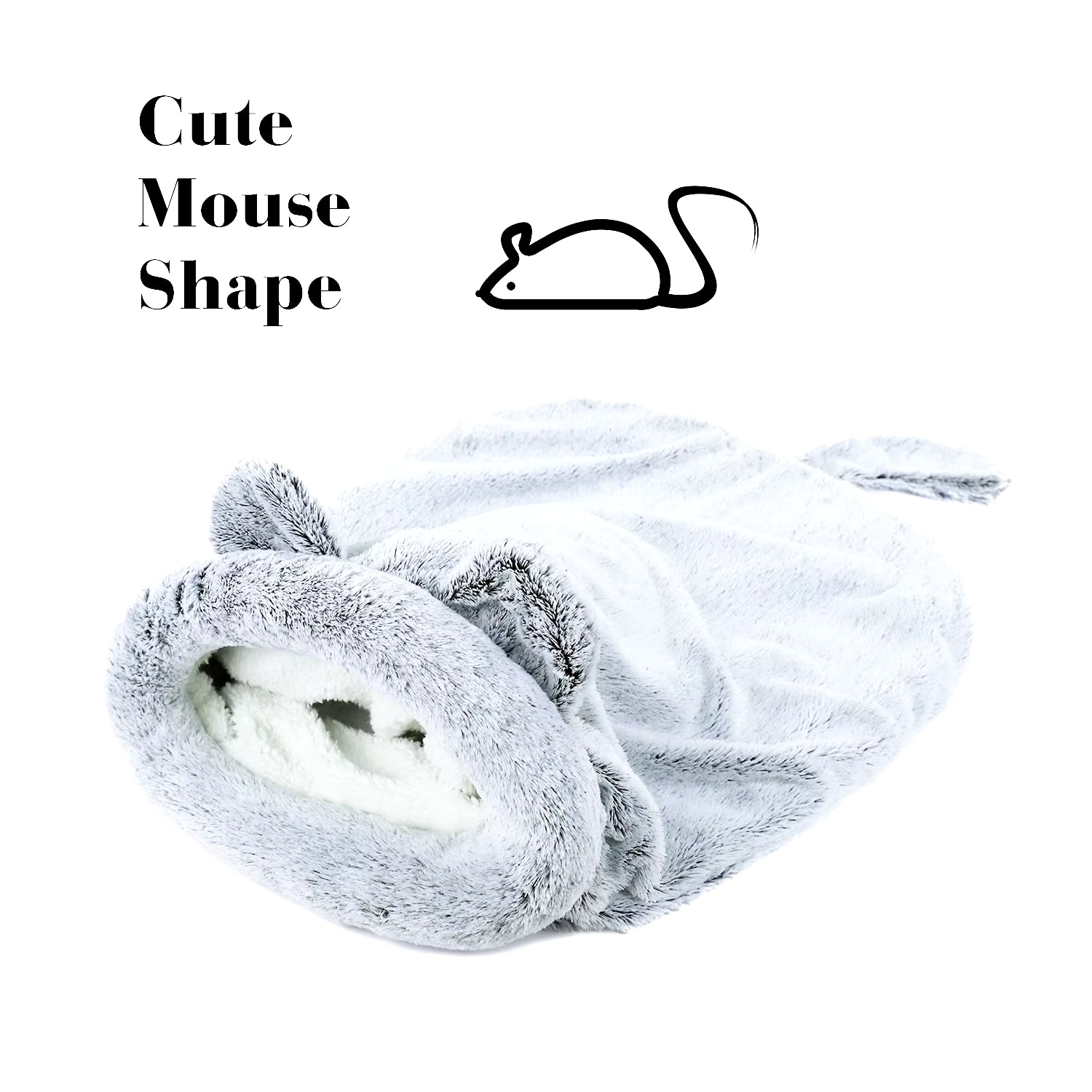 Washable Plush Cat Sleeping Bag Puppy Small Dogs Cats Mat Bed Warm Soft Pet House Cat Sleeping Nest Cushion Pet Products