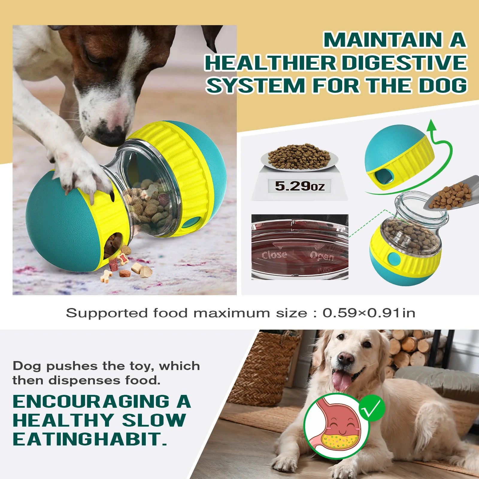 Food Dispensing Dog Toy 