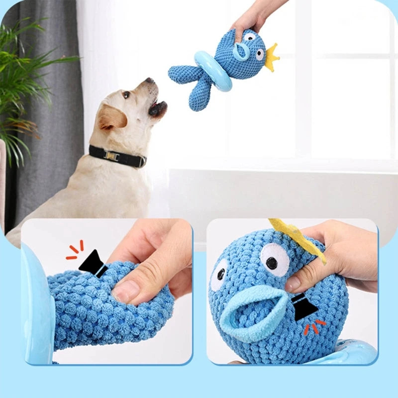 Dogs  Cartoon Toy for Aggressive Chewers Plush Teether Toy