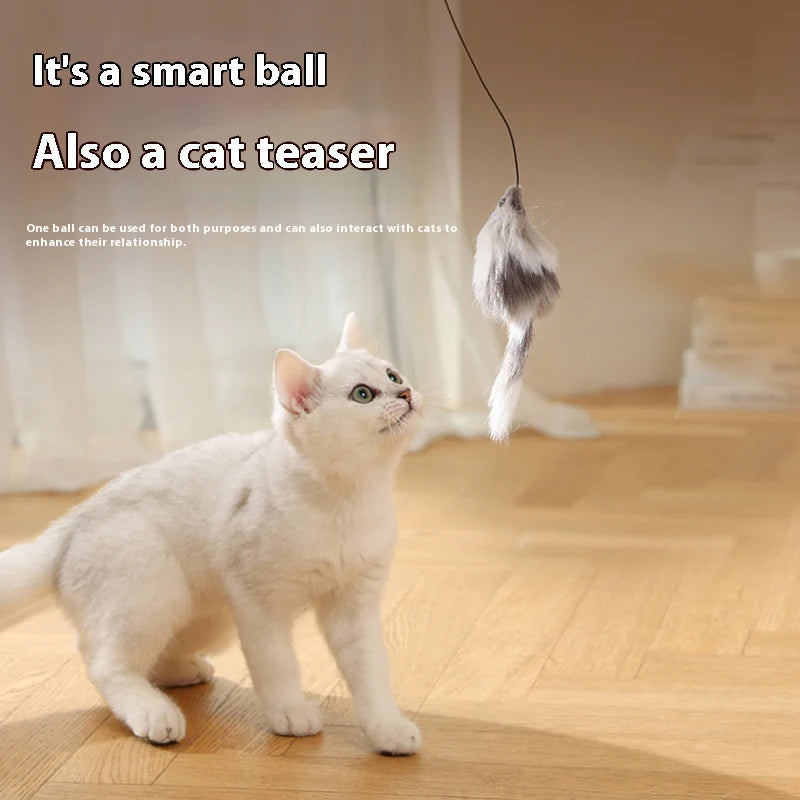 Cat Toys Mouse Teaser Ball Funny Moving Toy for Pets Cat Dog Electric Teaser Ball Automatic Intelligent Rolling Ball Pet Products