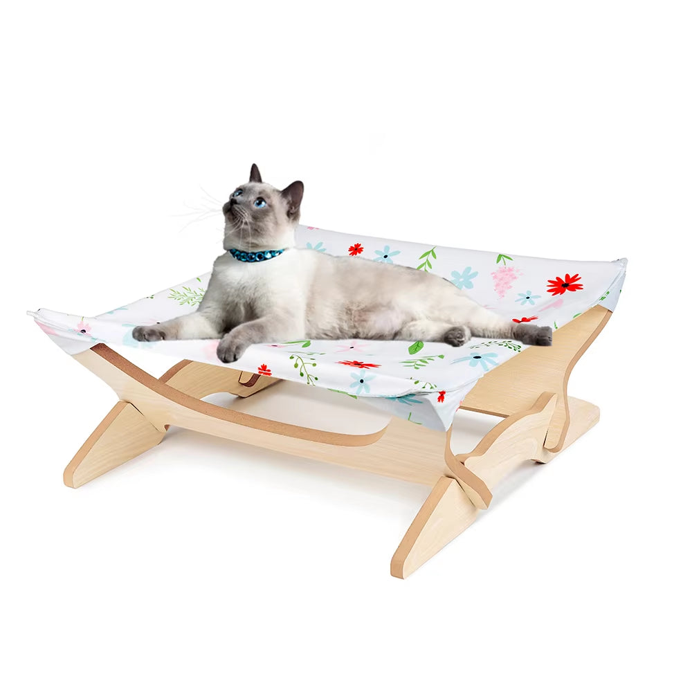 Pet Products Cat House Pet Sleeping Bag 2 Story Level Cat Hammock Cage Hanging Bedding